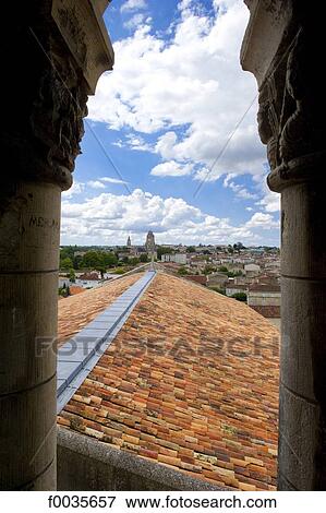 Stock Photo - France, Poitou Charentes, Saintes from the abbaye aux dames. Fotosearch