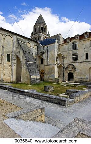 Stock Image - France, Poitou Charentes, Saintes, abbaye aux dames. Fotosearch