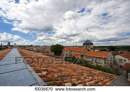 France, Poitou Charentes, Saintes, roofs of the abbaye aux dames View Large Photo Image Stock Image - France, Poitou Charentes, Saintes, roofs of the abbaye aux dames. Fotosearch