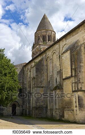 Stock Photo - France, Poitou Charentes, Saintes, abbaye aux dames. Fotosearch