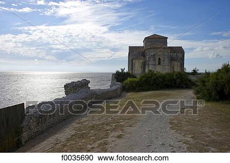 France, Poitou Charentes, Talmont sur Gironde, church of St Ragedonde View Large Photo Image Stock Image - France, Poitou Charentes, Talmont sur Gironde, church of St Ragedonde. Fotosearch