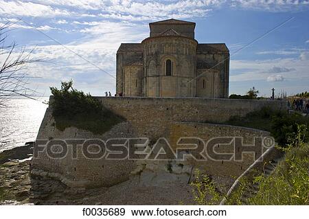 France, Poitou Charentes, Talmont sur Gironde, church of St Ragedonde View Large Photo Image Stock Photo - France, Poitou Charentes, Talmont sur Gironde, church of St Ragedonde. Fotosearch