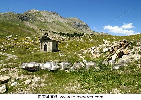 France, Provence, Col de Vars, chapel View Large Photo Image Stock Photo - France, Provence, Col de Vars, chapel. Fotosearch
