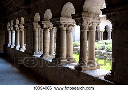 France, Provence, Ganagobie, cloister of the abbey View Large Photo Image Stock Photograph - France, Provence, Ganagobie, cloister of the abbey. Fotosearch