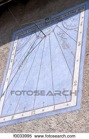 France, Provence, Faucon-de-Barcelonnette, sundial View Large Photo Image Stock Photography - France, Provence, Faucon-de-Barcelonnette, sundial. Fotosearch