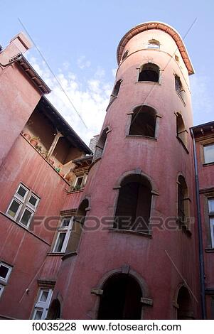 Stock Photo - France, Rhone Alpes, Lyon, Traboules. Fotosearch
