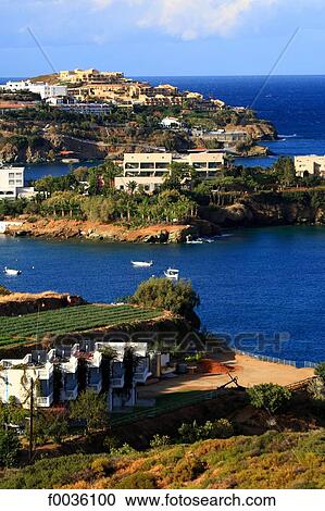 Greece, Crete, Agia Pelagia View Large Photo Image Stock Image - Greece, Crete, Agia Pelagia. Fotosearch
