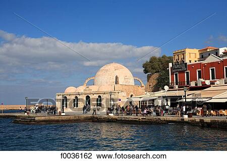 Greece, Crete, Chania, the mosque View Large Photo Image Stock Image - Greece, Crete, Chania, the mosque. Fotosearch