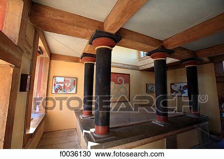 Stock Image - Greece, Crete, Cnossos, archeological site. Fotosearch