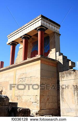 Stock Photo - Greece, Crete, Cnossos, archeological site. Fotosearch