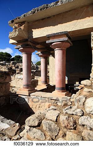 Greece, Crete, Cnossos, archeological site View Large Photo Image Stock Photo - Greece, Crete, Cnossos, archeological site. Fotosearch