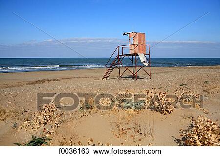 Greece, Crete, Georgioupoli, lifeguard station View Large Photo Image Stock Image - Greece, Crete, Georgioupoli, lifeguard station. Fotosearch