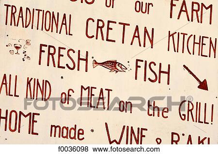 Stock Photo - Greece, Crete, restaurant. Fotosearch