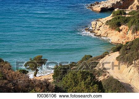 Stock Photograph - Greece, Crete, seaside. Fotosearch