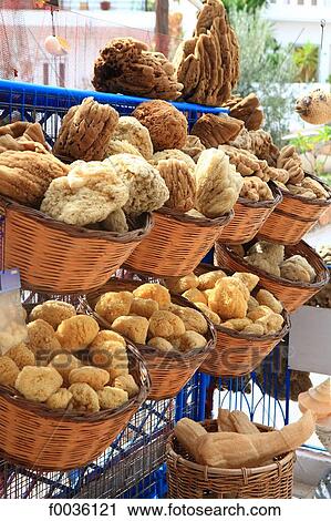 Greece, Crete, Sponges View Large Photo Image Stock Image - Greece, Crete, Sponges. Fotosearch
