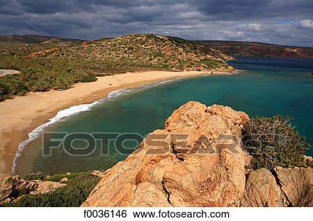 Stock Photograph - Greece, Crete, Vai beach. Fotosearch