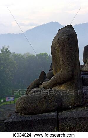 Indonesia, Java, Borobudur temple and mount Merapi in the background View Large Photo Image Picture - Indonesia, Java, Borobudur temple and mount Merapi in the background. Fotosearch