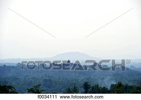 Stock Image - Indonesia, Java, Borobudur temple. Fotosearch