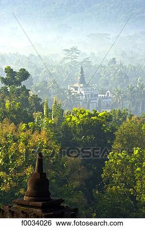 Stock Photograph - Indonesia, Java, Borobudur temple. Fotosearch