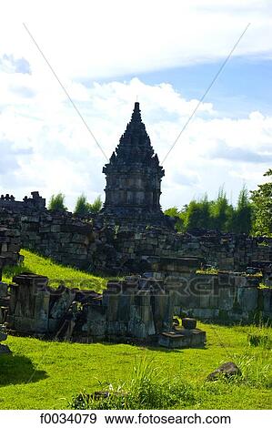 Indonesia, Java, Yogyakarta, Prambanan temple View Large Photo Image Stock Photo - Indonesia, Java, Yogyakarta, Prambanan temple. Fotosearch