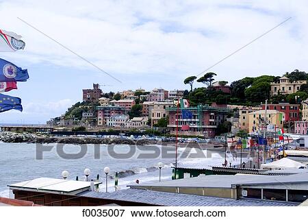 Stock Photo - Italy, Liguria, Genoa, district of Boccadasse. Fotosearch