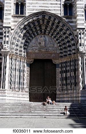 Italy, Liguria, Genoa, duomo di San Lorenzo View Large Photo Image Stock Image - Italy, Liguria, Genoa, duomo di San Lorenzo. Fotosearch