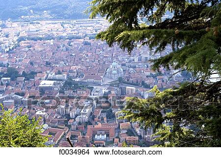Picture - Italy, Lombardy, Como, general view. Fotosearch