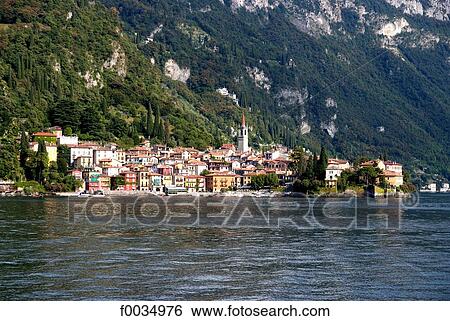 Italy, Lombardy, lake Como, Varenna View Large Photo Image Stock Photograph - Italy, Lombardy, lake Como, Varenna. Fotosearch