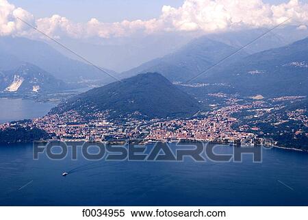 Italy, Lombardy, Laveno-Mombello, lake Maggiore View Large Photo Image Stock Photography - Italy, Lombardy, Laveno-Mombello, lake Maggiore. Fotosearch