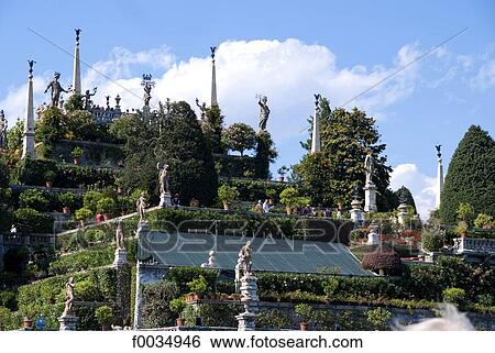 Stock Photograph - Italy, Piedmont, lake Maggiore, Isola Bella. Fotosearch