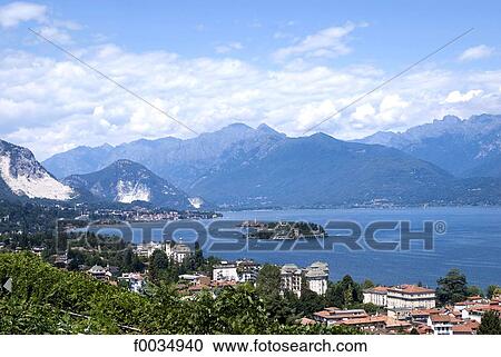Italy, Piedmont, lake Maggiore, Stresa and isola Bella View Large Photo Image Stock Image - Italy, Piedmont, lake Maggiore, Stresa and isola Bella. Fotosearch