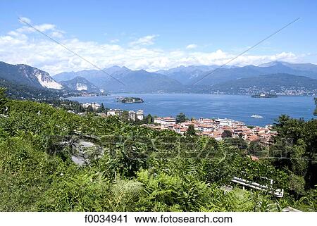 Italy, Piedmont, lake Maggiore, Stresa View Large Photo Image Stock Image - Italy, Piedmont, lake Maggiore, Stresa. Fotosearch