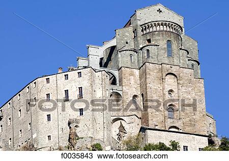 Italy, Piedmont, mount Pirchiriano, sacra di San Michele View Large Photo Image Stock Image - Italy, Piedmont, mount Pirchiriano, sacra di San Michele. Fotosearch