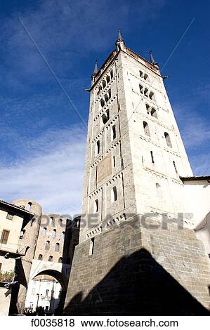 Stock Photo - Italy, Piedmont, Susa, cathedral. Fotosearch