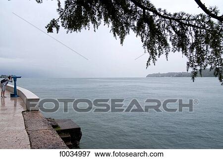 Italy, Salo, lake Garda View Large Photo Image Stock Photo - Italy, Salo, lake Garda. Fotosearch