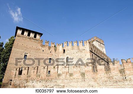 Italy, Verona, castelvecchio View Large Photo Image Stock Photo - Italy, Verona, castelvecchio. Fotosearch