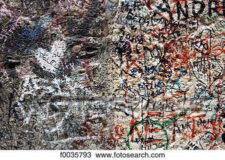 Stock Image - Italy, Verona, house of Juliette, graffitis. Fotosearch