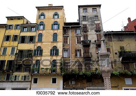 Italy, Verona, piazza delle erbe View Large Photo Image Stock Image - Italy, Verona, piazza delle erbe. Fotosearch