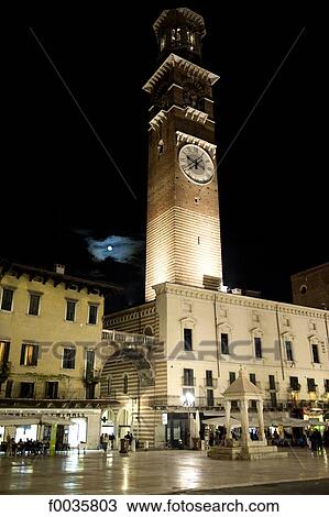 Italy, Verona, piazza delle erbe, torre dei lamberti View Large Photo Image Stock Image - Italy, Verona, piazza delle erbe, torre dei lamberti. Fotosearch