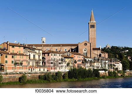 Picture - Italy, Verona, Sant'Anastasia church. Fotosearch