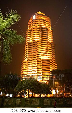 Malaysia, Kuala Lumpur, Public Bank tower by night View Large Photo Image Stock Image - Malaysia, Kuala Lumpur, Public Bank tower by night. Fotosearch