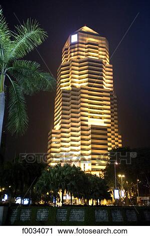 Malaysia, Kuala Lumpur, Public Bank tower by night View Large Photo Image Stock Image - Malaysia, Kuala Lumpur, Public Bank tower by night. Fotosearch