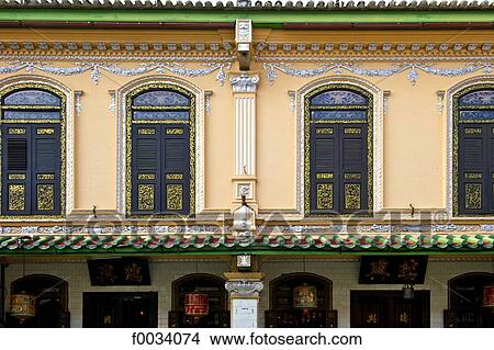 Malaysia, Malacca (Malaka), Chinatown, facade View Large Photo Image Picture - Malaysia, Malacca (Malaka), Chinatown, facade. Fotosearch