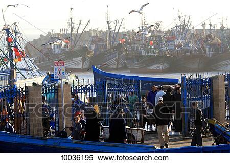 Stock Photography - Morocco, Essaouira, the port. Fotosearch