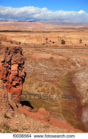 Morocco, High Atlas, near Ourzazate, Aguilal View Large Photo Image Picture - Morocco, High Atlas, near Ourzazate, Aguilal. Fotosearch