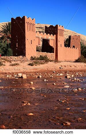 Stock Photo - Morocco, High Atlas, near Ourzazate, Ait-Ben-Haddou. Fotosearch
