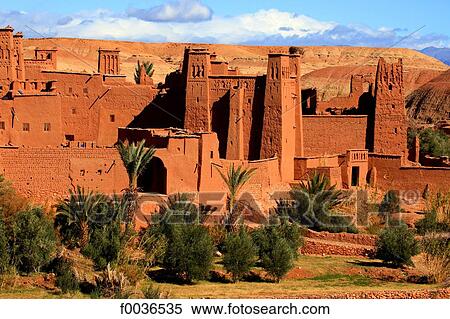 Morocco, High Atlas, near Ourzazate, Ait-Ben-Haddou View Large Photo Image Stock Photography - Morocco, High Atlas, near Ourzazate, Ait-Ben-Haddou. Fotosearch