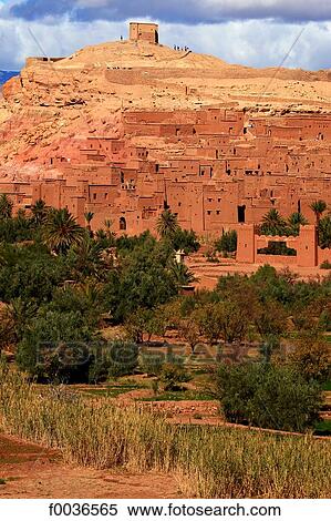 Morocco, High Atlas, near Ourzazate, Ait-Ben-Haddou View Large Photo Image Stock Photography - Morocco, High Atlas, near Ourzazate, Ait-Ben-Haddou. Fotosearch