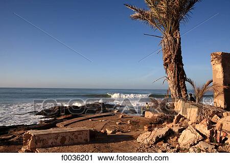Stock Image - Morocco, Imessouane, seaside. Fotosearch