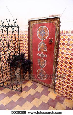 Morocco, Marrakech, inside a house View Large Photo Image Stock Photograph - Morocco, Marrakech, inside a house. Fotosearch